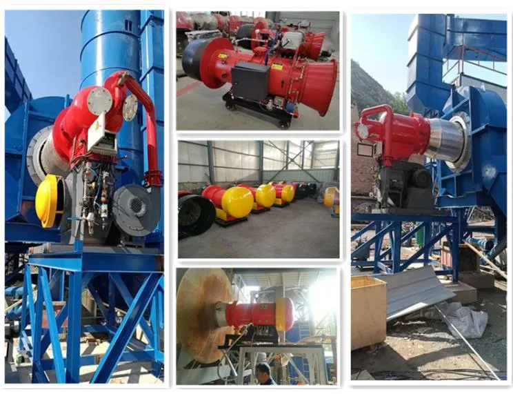 Low Carbon Industrial Asphalt Mixing Plant Oil Gas Burner